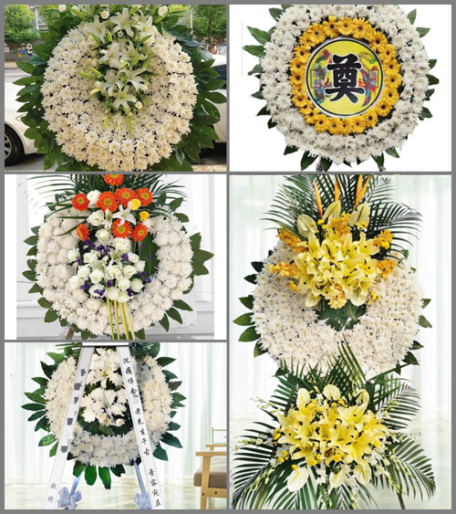 上海松江区新浜镇文华村花圈速递